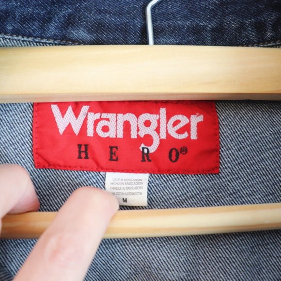 Wrangler Hero Embroidered Jean Jacket Size M - Picture 5 of 6